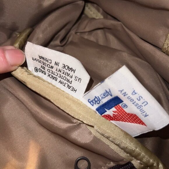 AmeriBag Healthy Back Bag Brown Leather Adjustable Strap - Picture 14 of 15